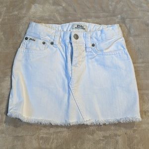 Girls Polo Denim Skirt